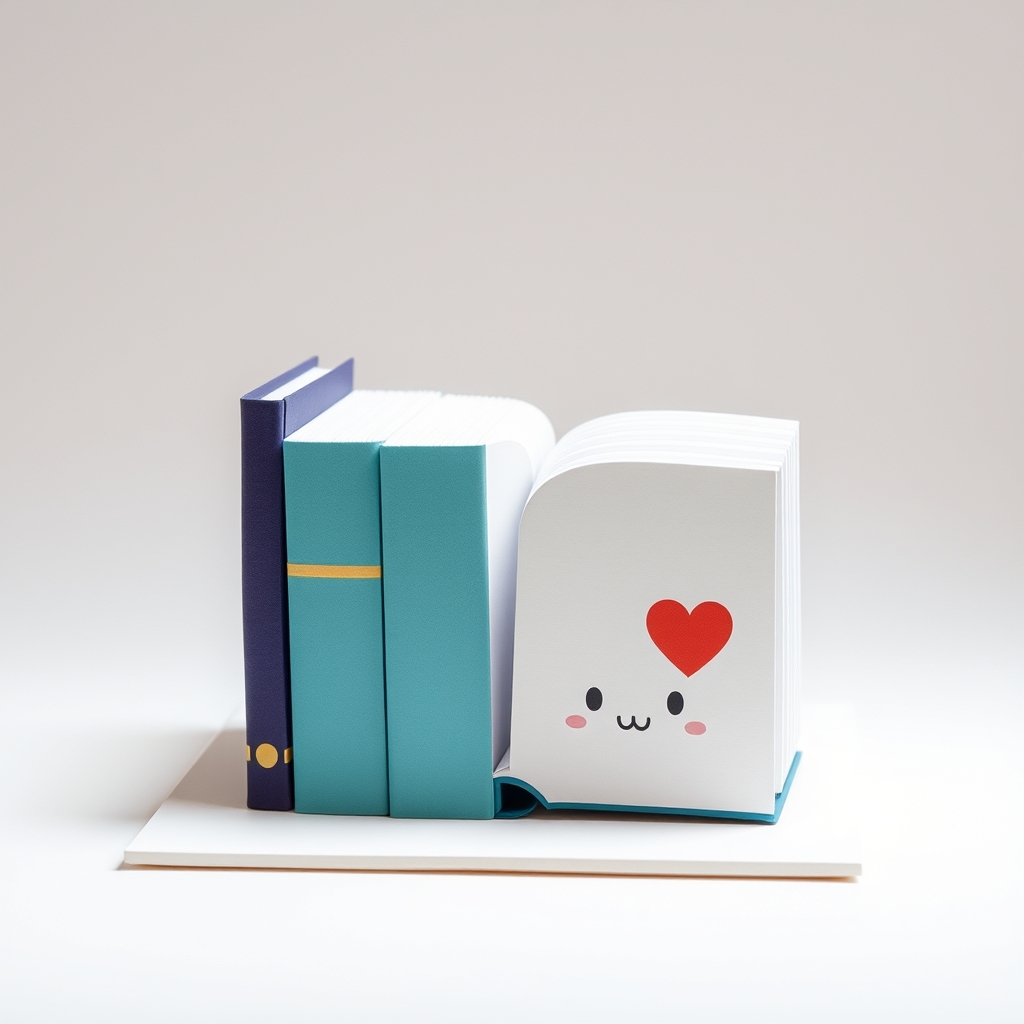 3D Books Bulletin Board Papercraft — Free Cute Design
