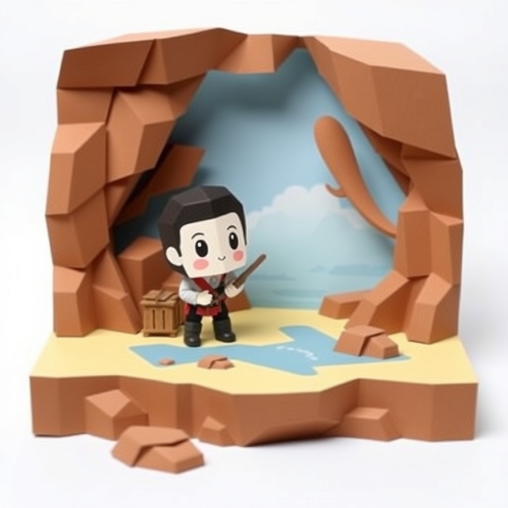 Adventure Explorer Papercraft — Free AI Fantasy Design