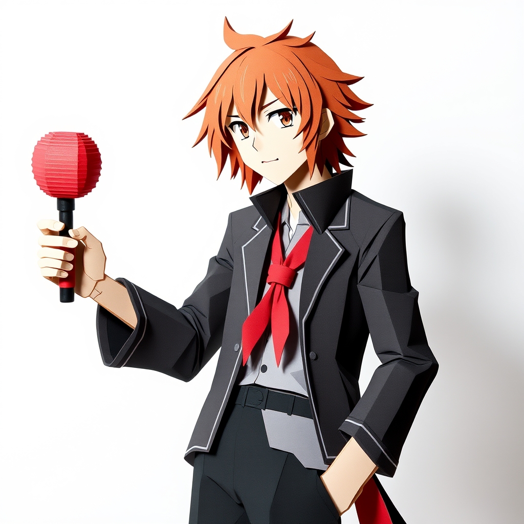 Chuuya Nakahara Papercraft Design — AI Generated