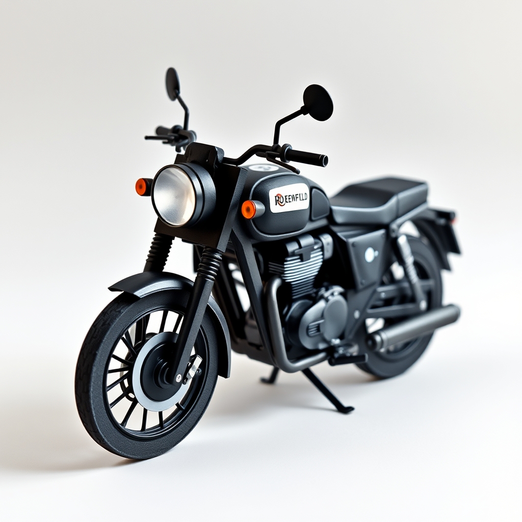 Cute Vintage Motorcycle Papercraft — Free Design