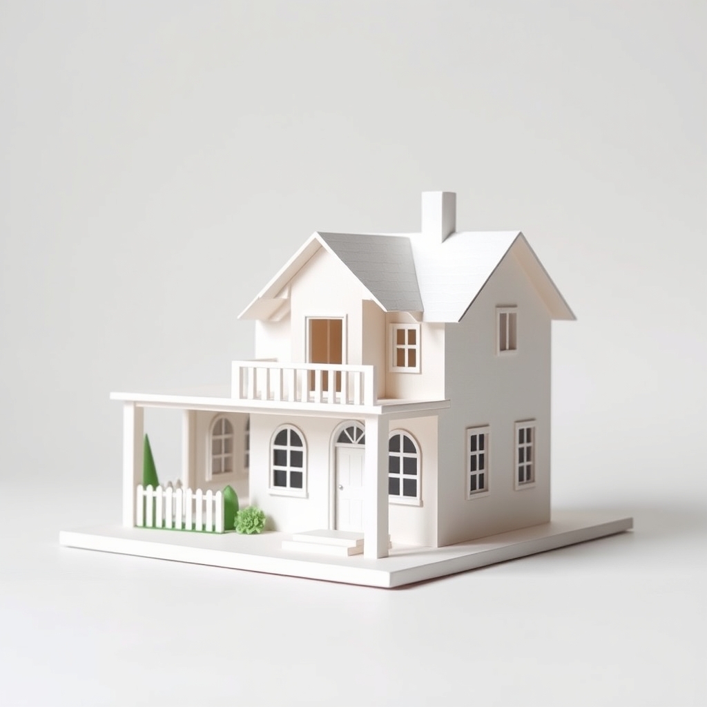 Low Poly House Papercraft Design — Free 3D Papercraft