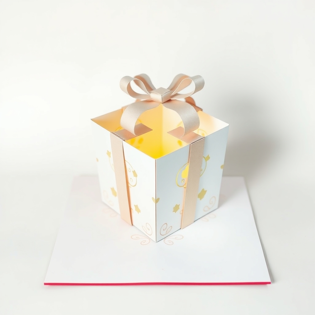 AI-generated fantasy papercraft of gift b.