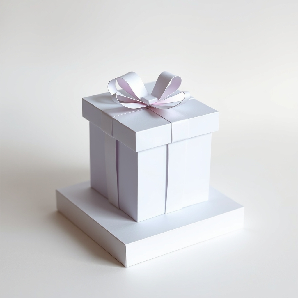 Gift Box Papercraft Design — AI Generated