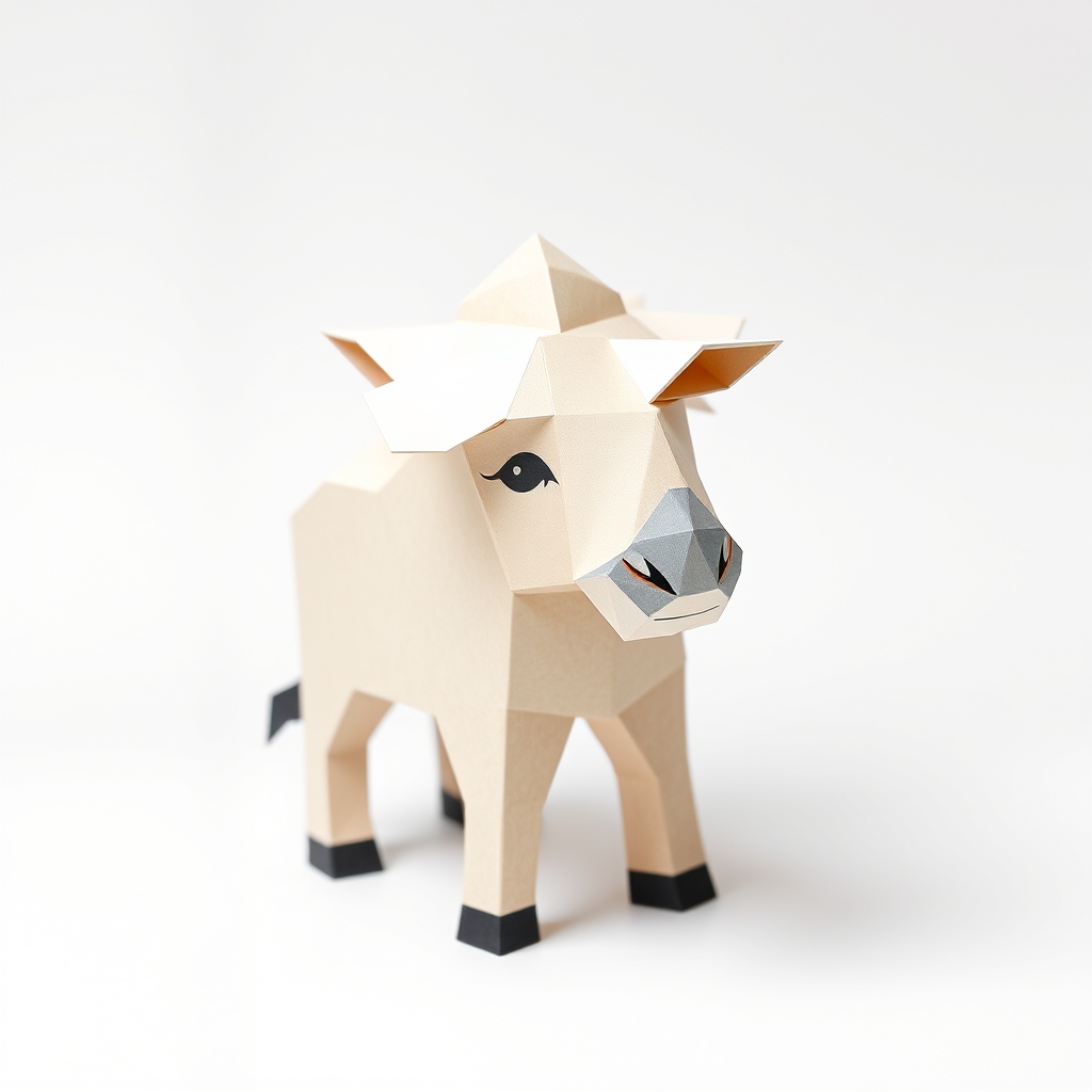 AI-generated minecraft papercraft of Gir.