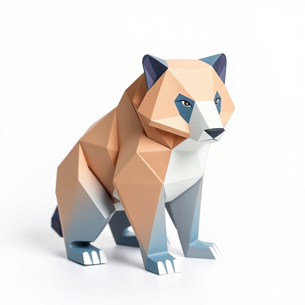 Low Poly Panther Papercraft Design — Free 3D Papercraft
