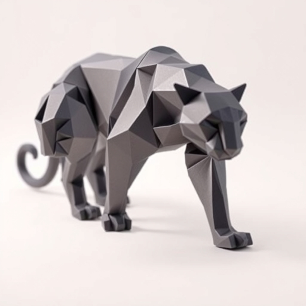 Panther Papercraft — Free Low Poly 3D Papercraft Design