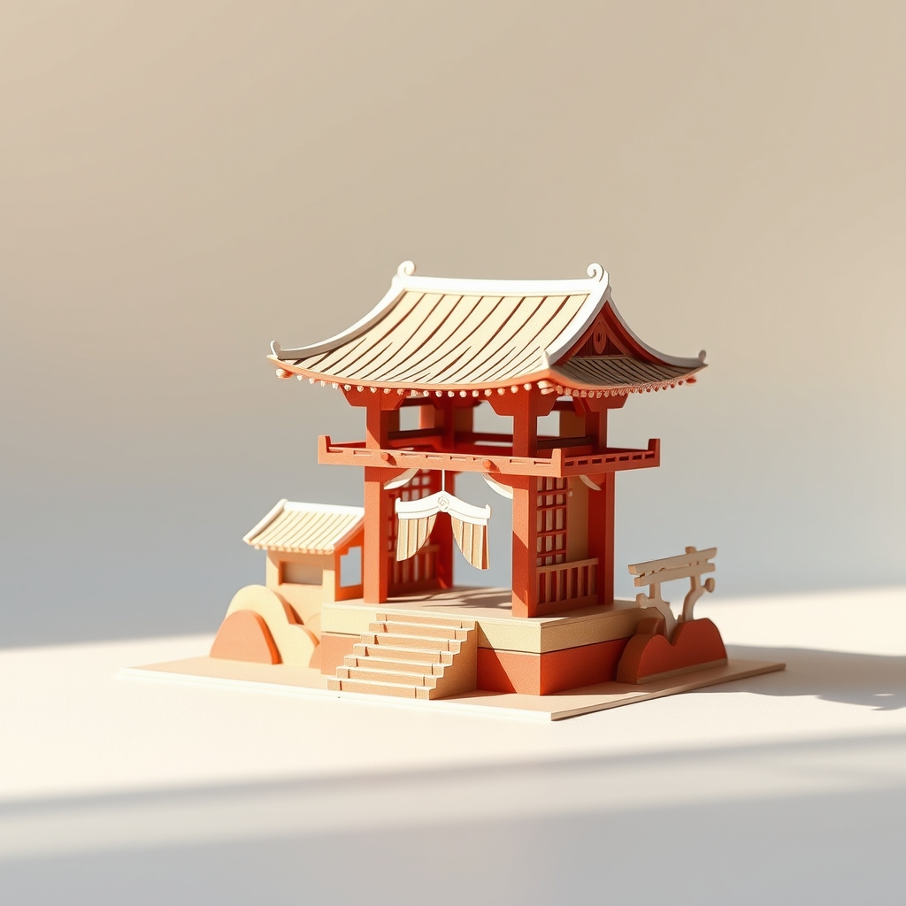 Ferris Wheel Papercraft — Free Cute Amusement Design