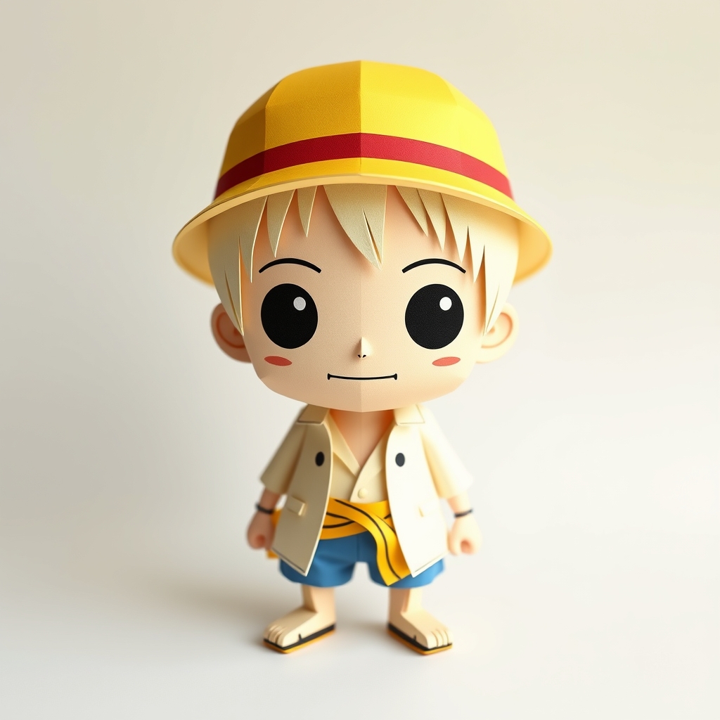 Sanji One Piece Papercraft Design — AI Generated
